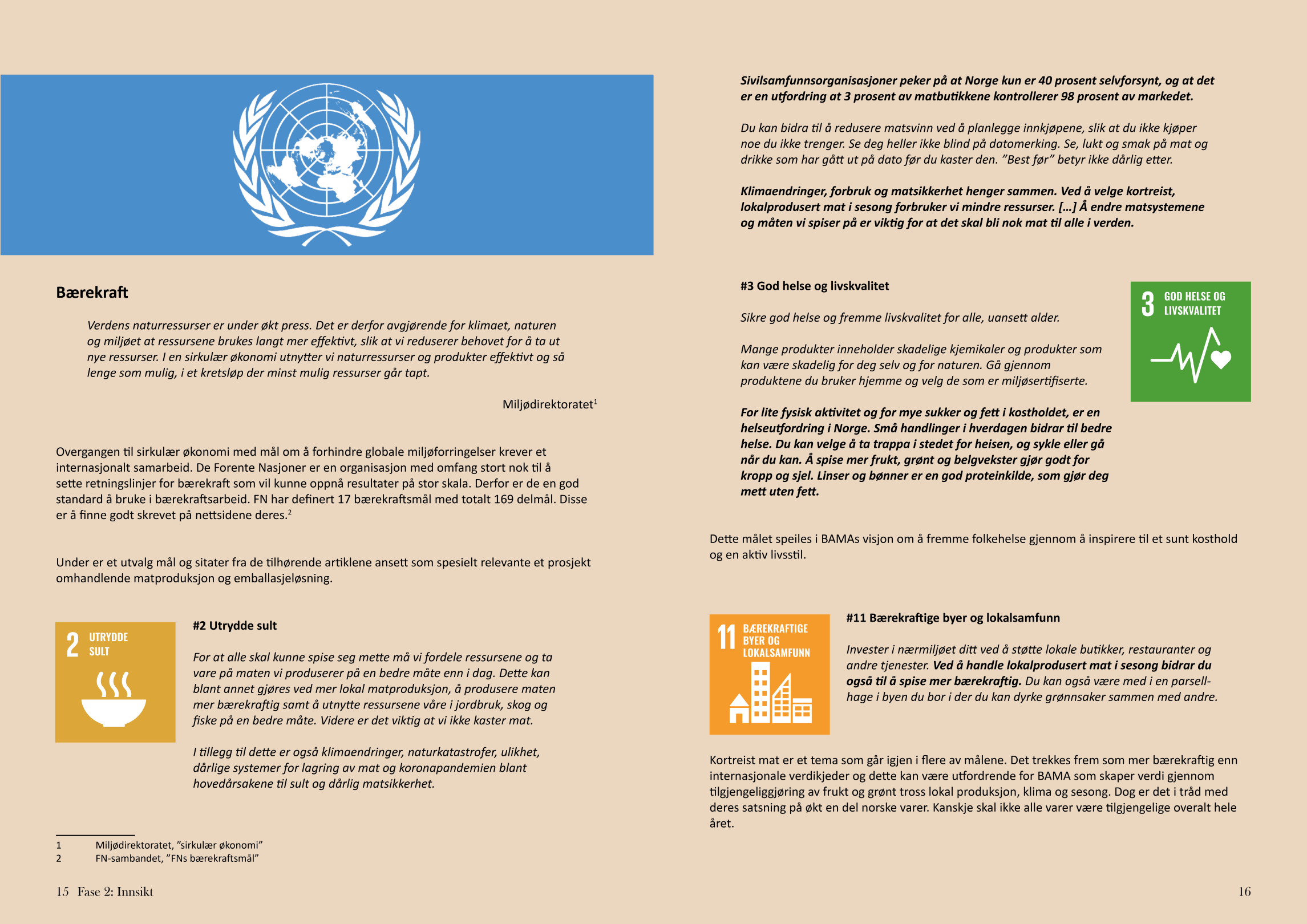 spinatrapport oppslag